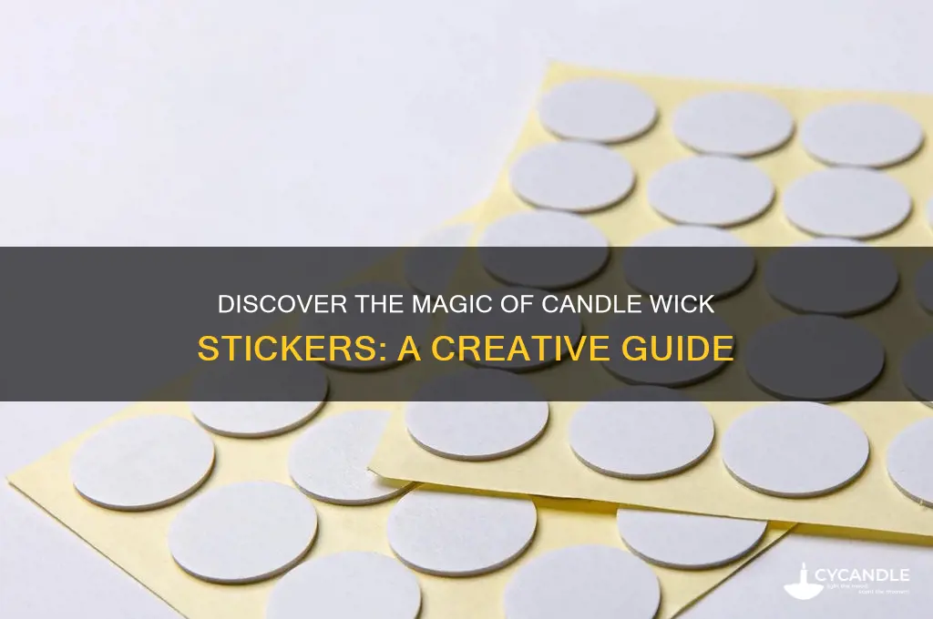 what are candle wick stickers