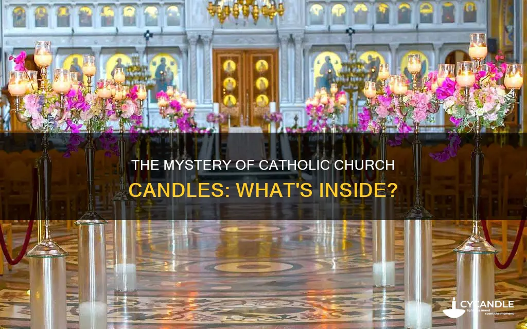 what are candles in catholic church made of