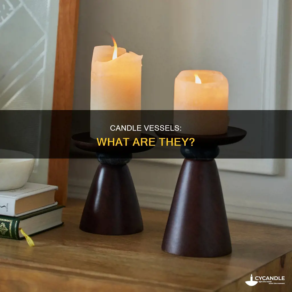 what are candles placed in