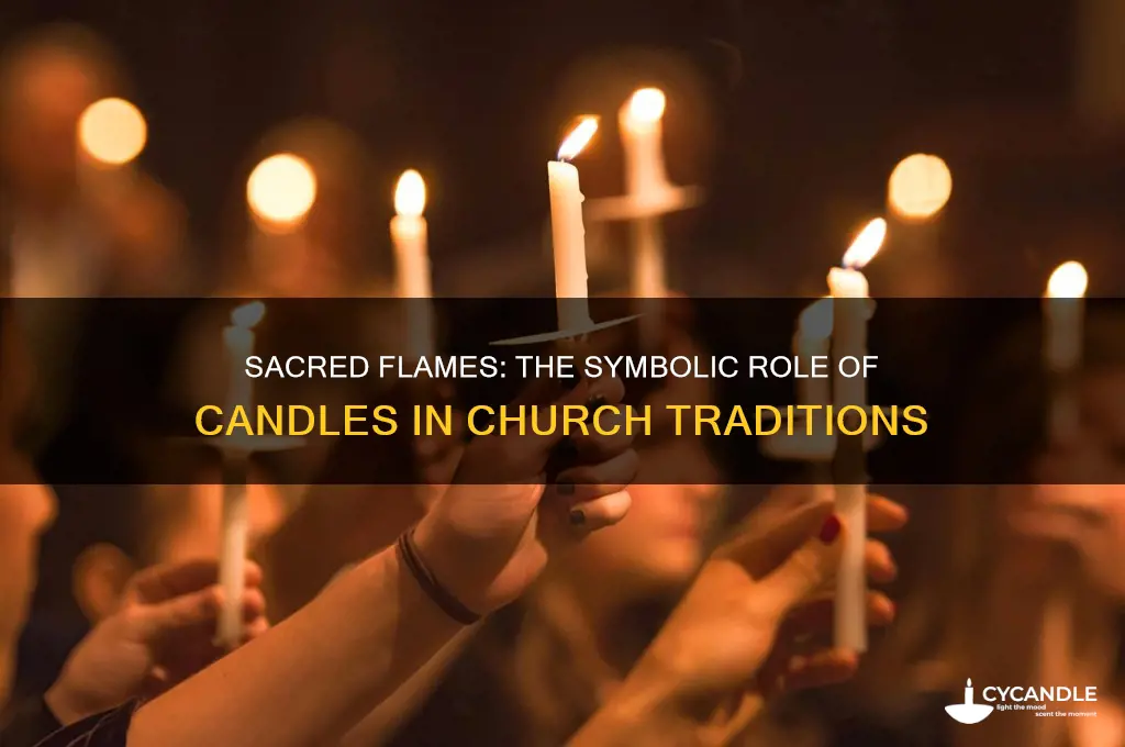 what are candles used for in a church