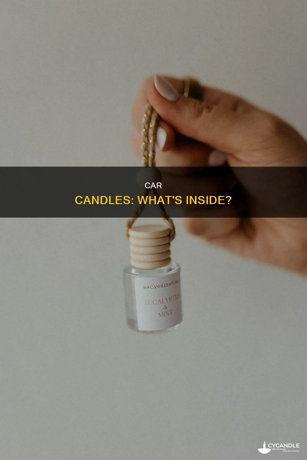 what are car candles made of