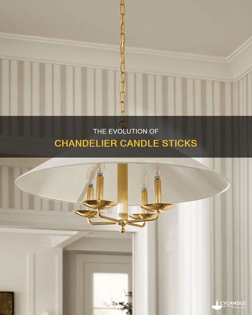what are chandelier candle sticks made of