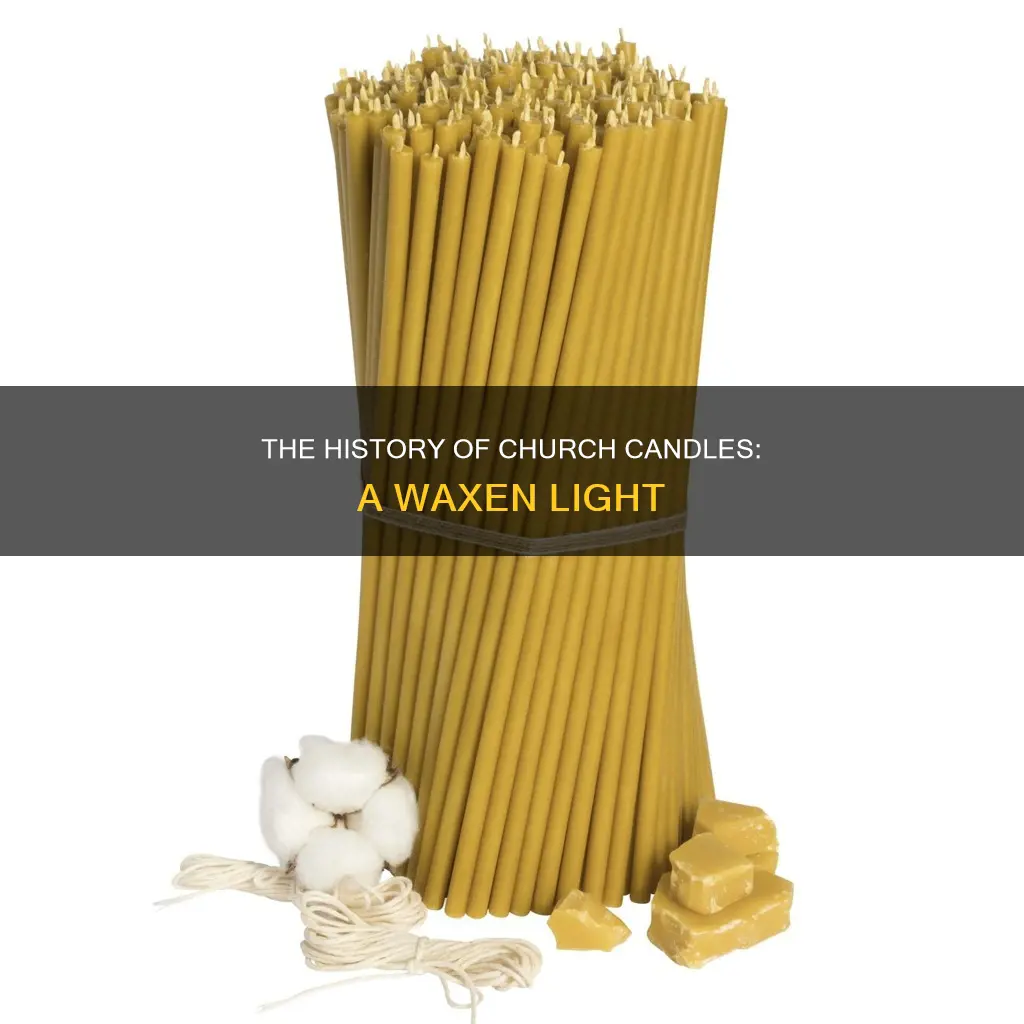 what are church candles made of