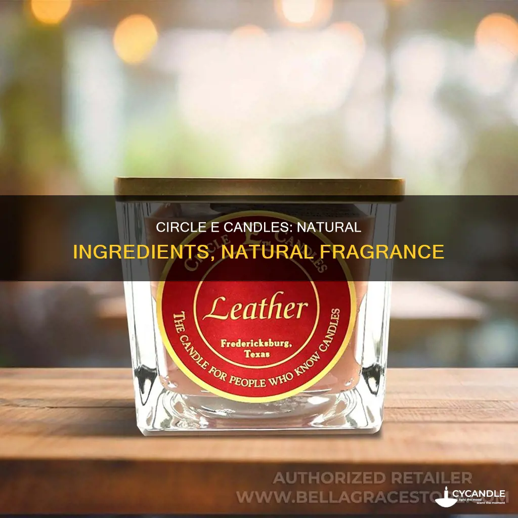 what are circle e candles made of