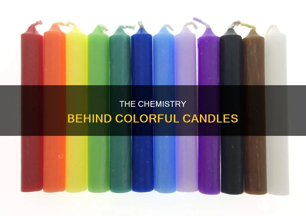 what are colored candles made of