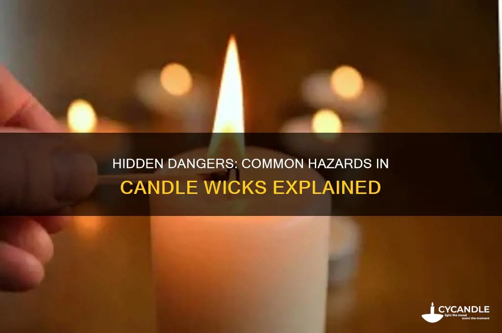 what are common hazards found in candle wicks