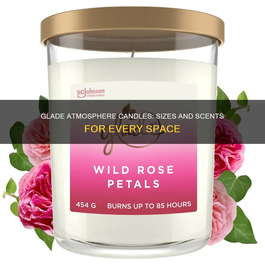 what are dimensions of glade atmosphere candles