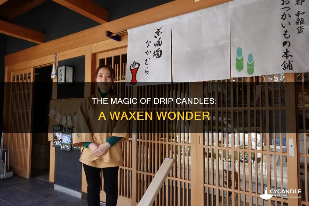 what are drip candles made of