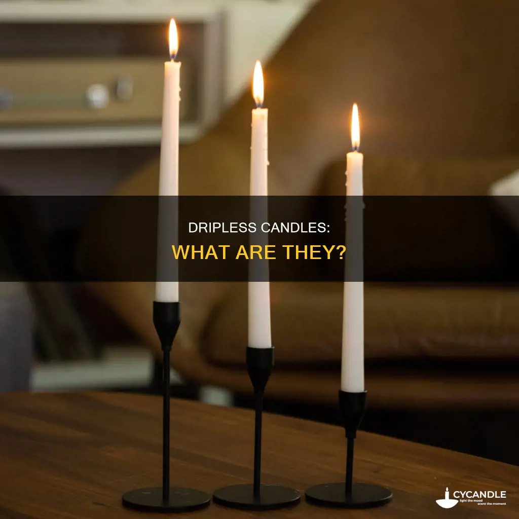 what are dripless candles