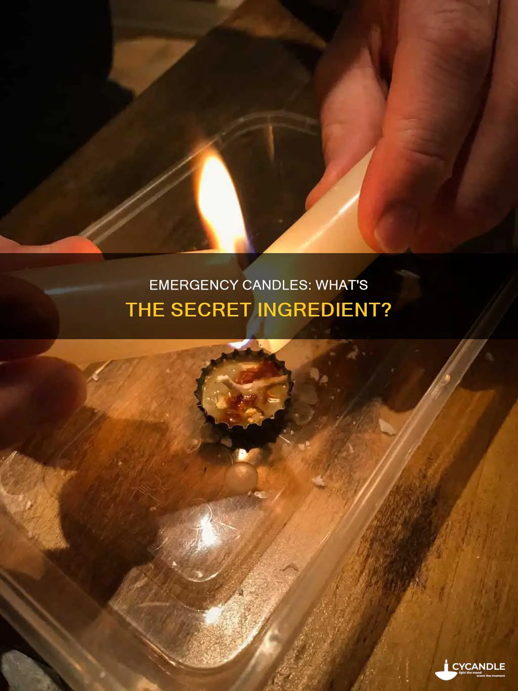 what are emergency candles made of