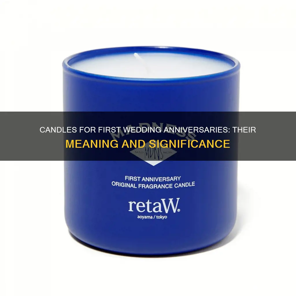 what are first anniversary candles for