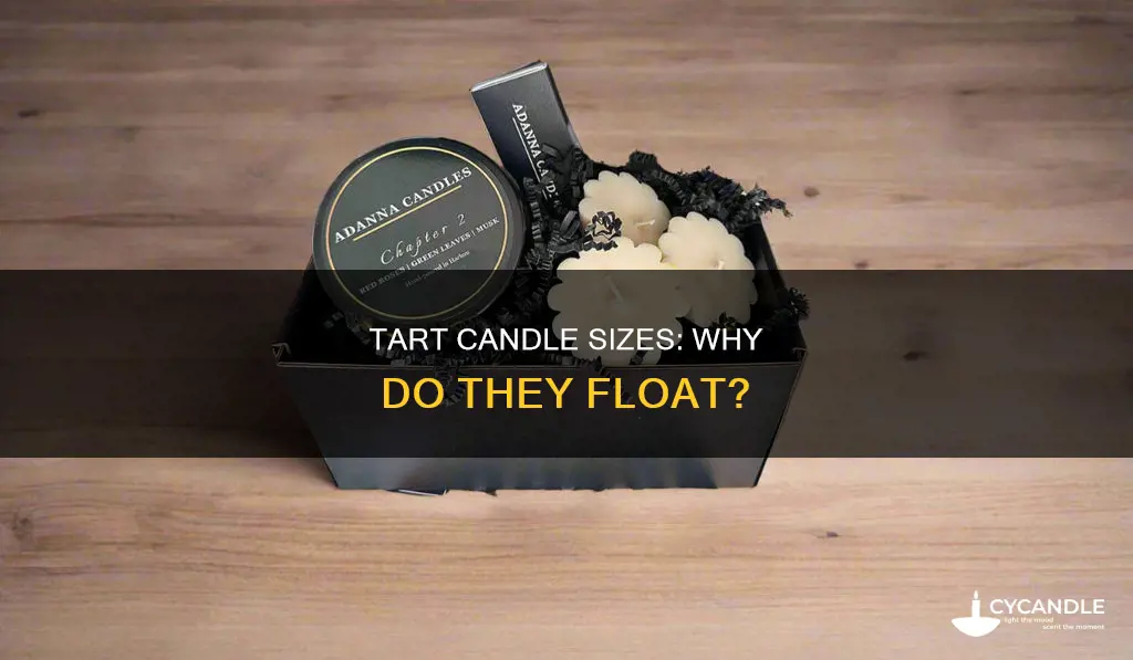what are floating tart candle size