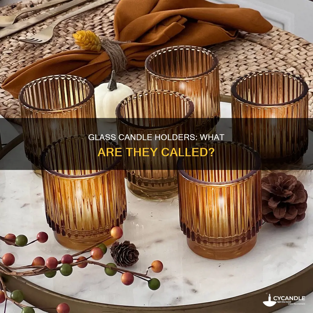 what are glass candle holders called