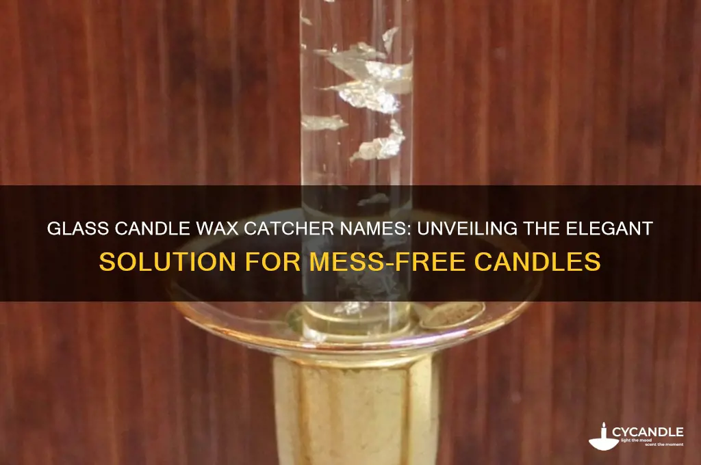 what are glass candle wax catcher called