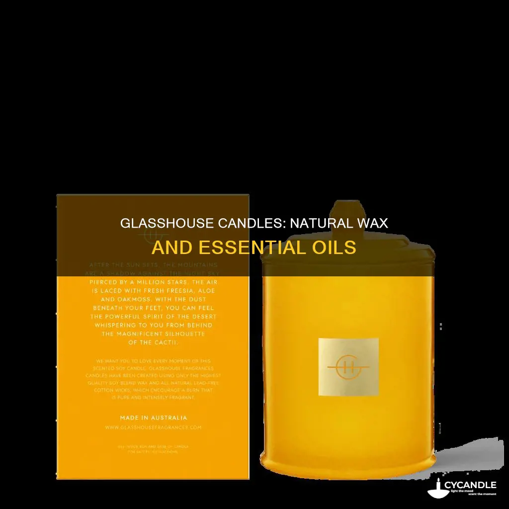 what are glasshouse candles made from