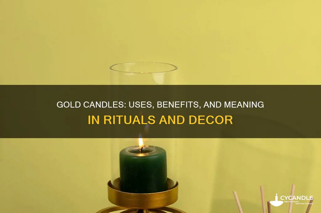 what are gold candles used for