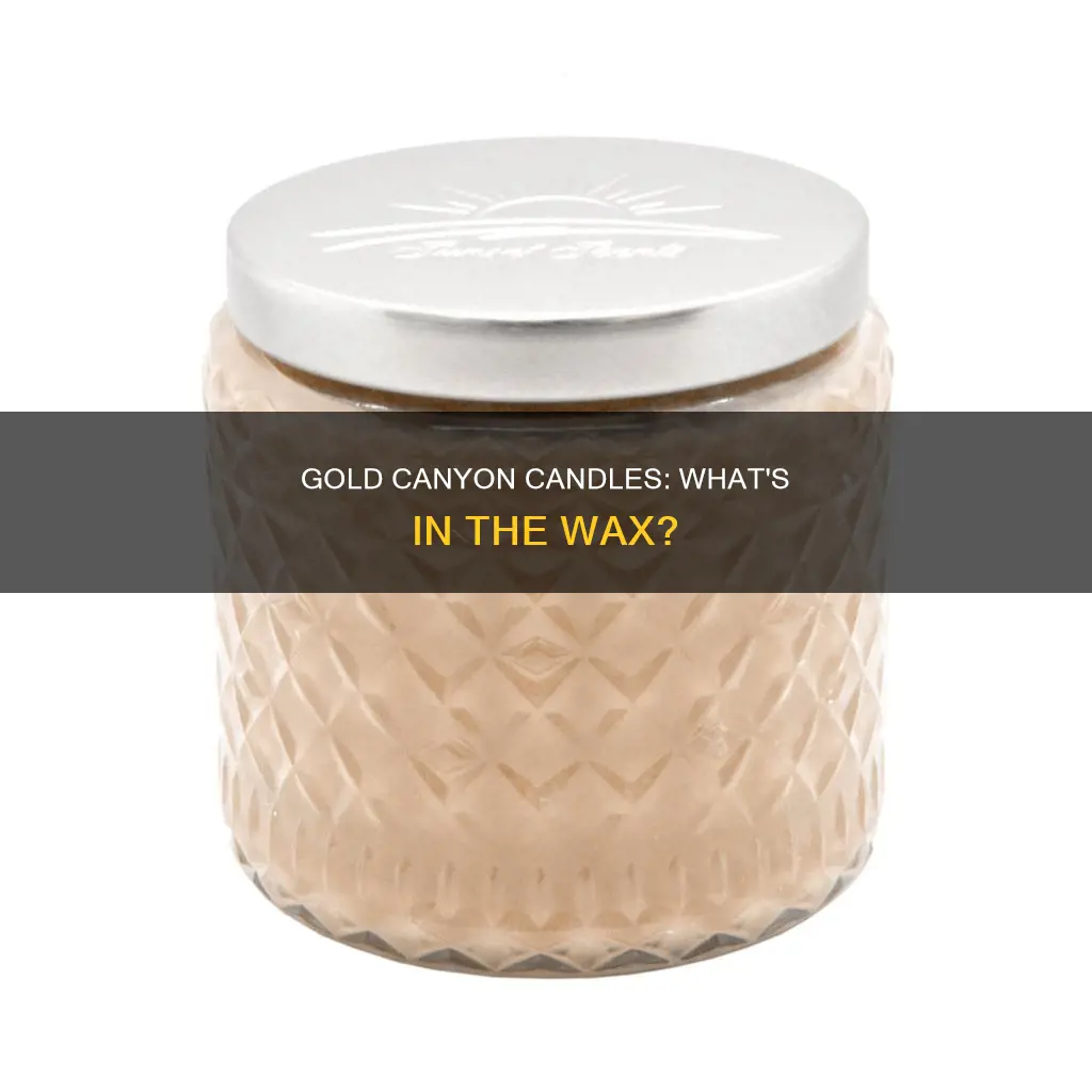 what are gold canyon candles made of