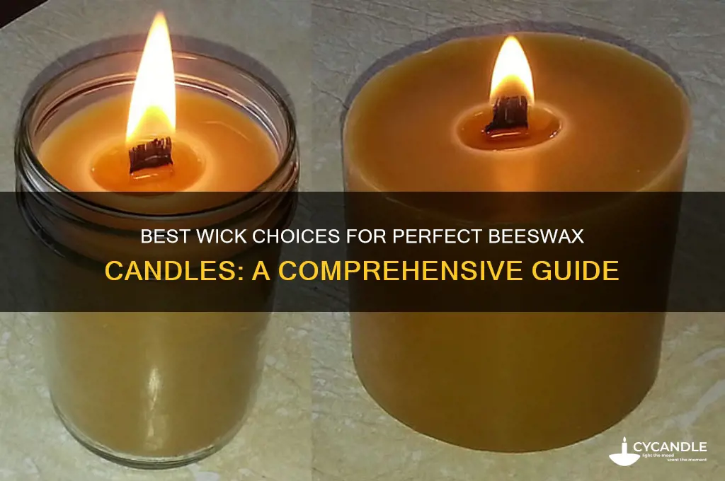 what are good candle wicks for beeswax candles