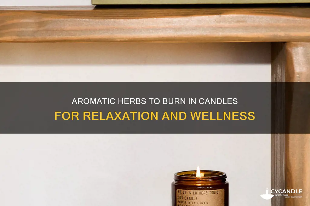 what are good herbs to burn in candles