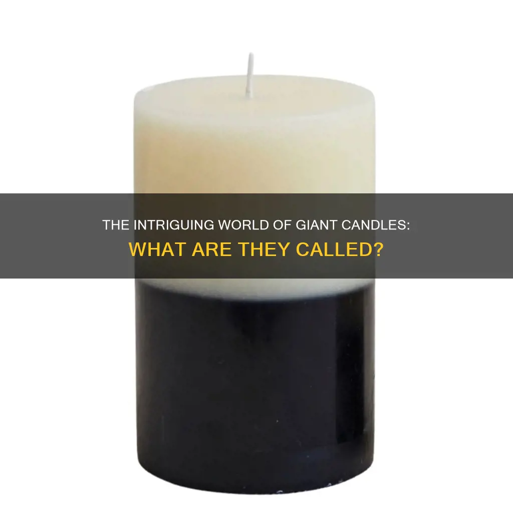 what are huge candles called