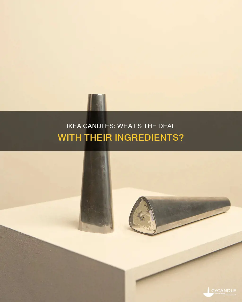 what are ikea candles made of