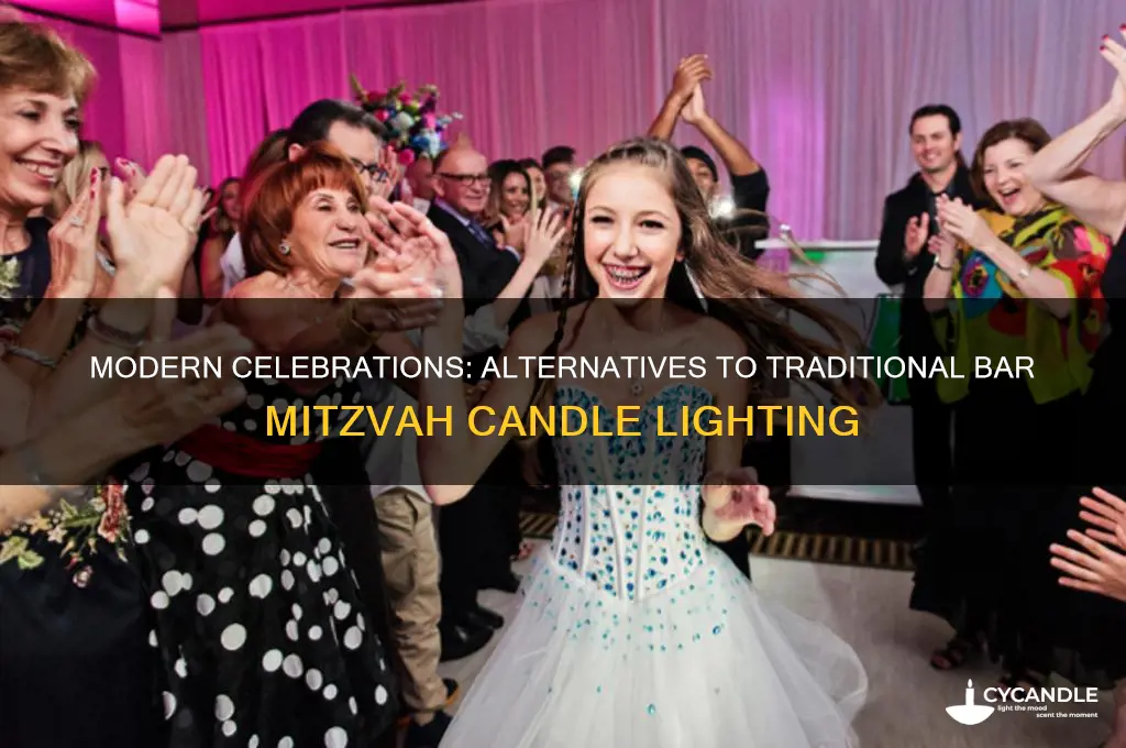 what are kids doig instead of bar mitzvah candle lighting