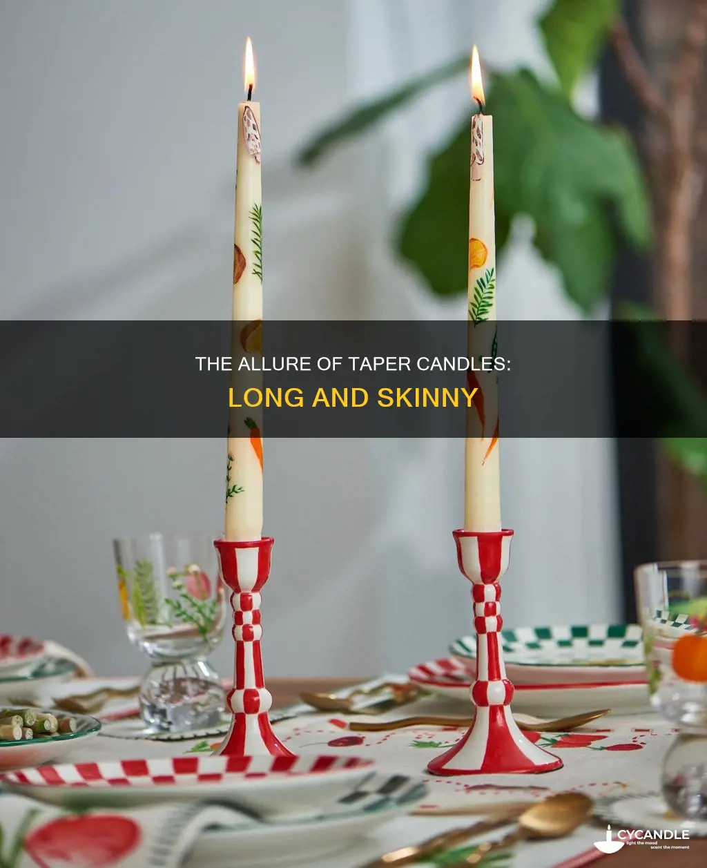 what are long skinny candles called