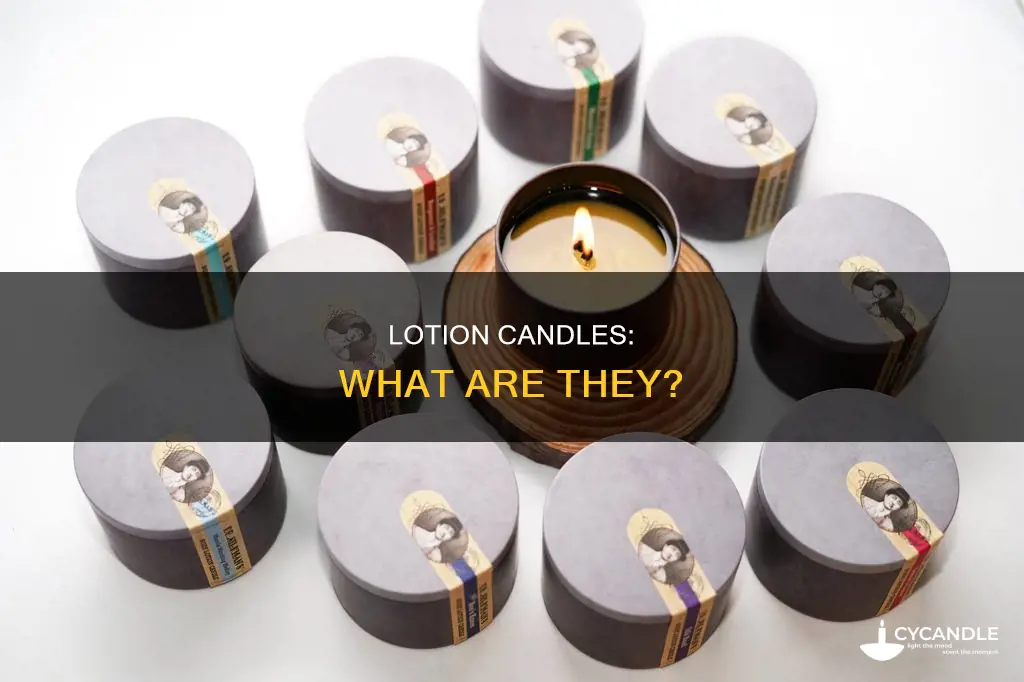 what are lotion candles