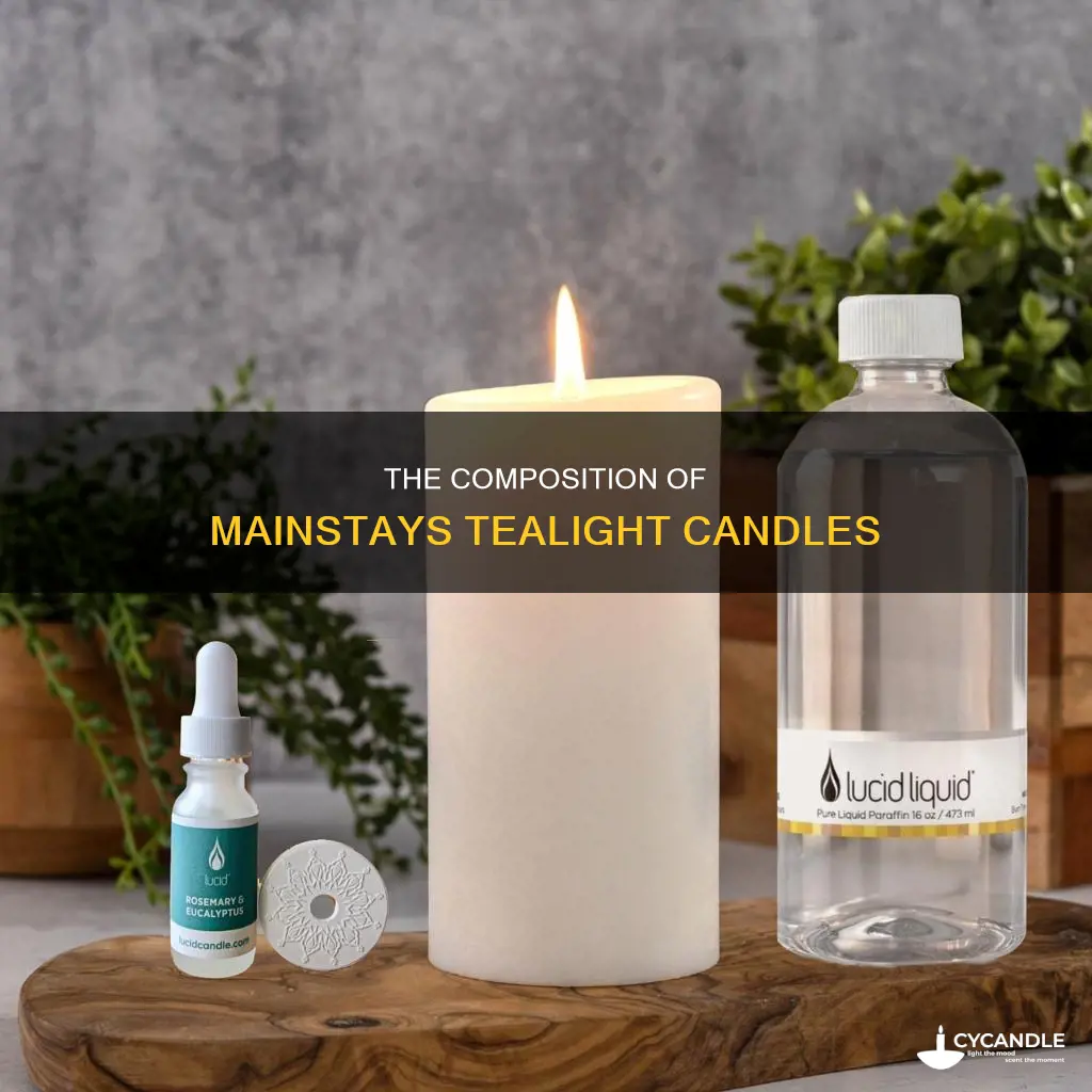 what are mainstays tealight candles made of