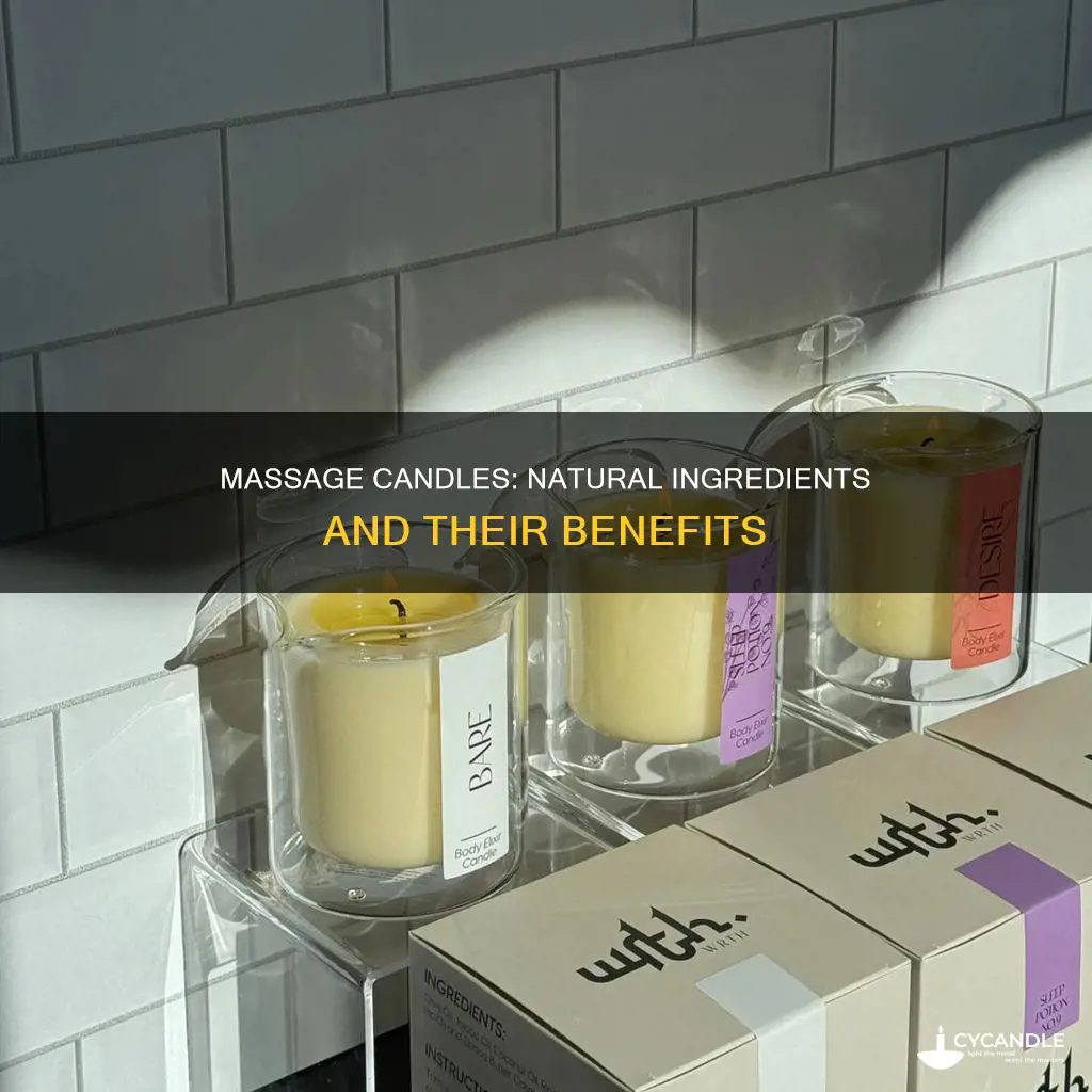 what are massage candles made of