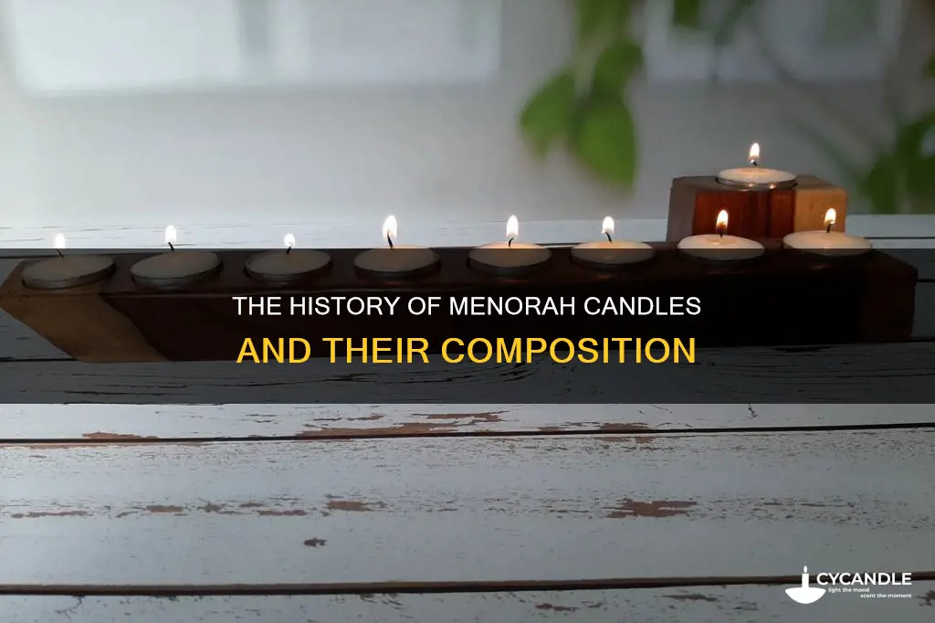 what are menorah candles made from