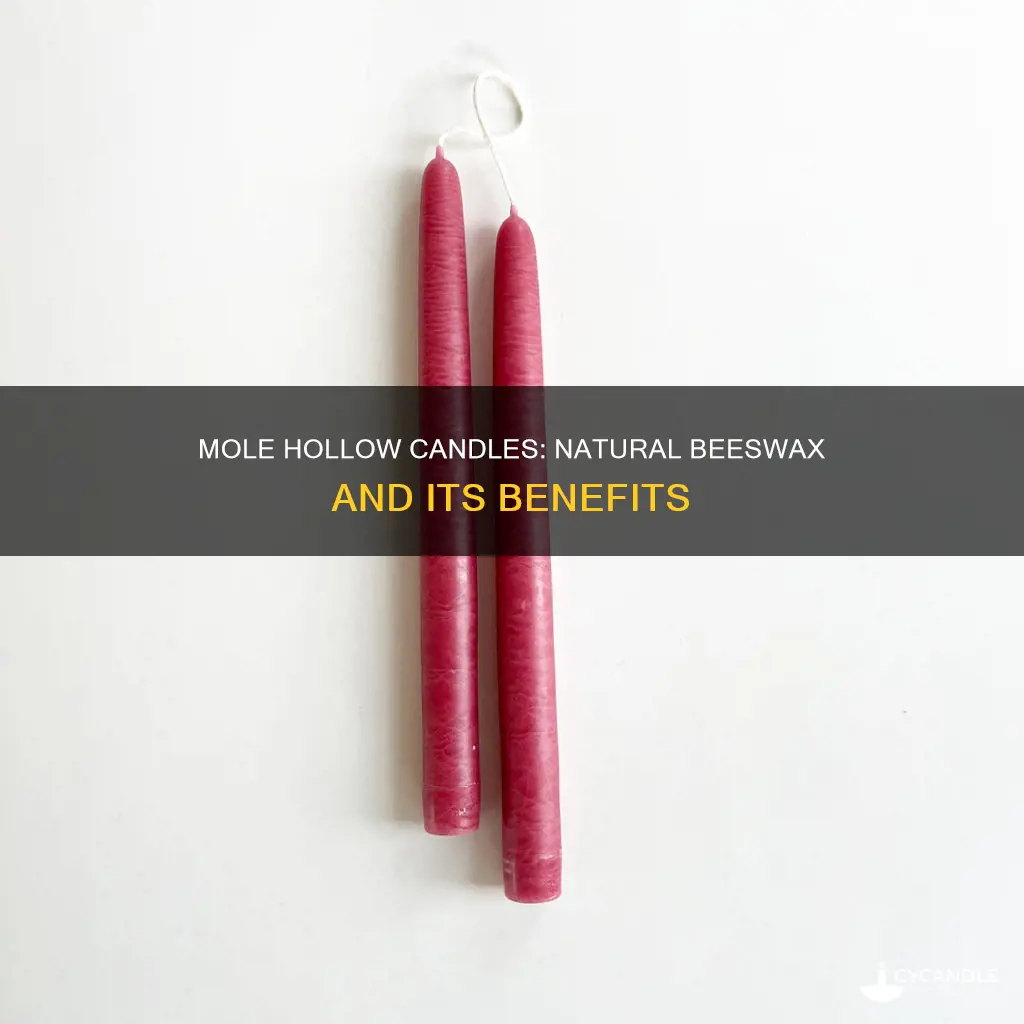 what are mole hollow candles made of