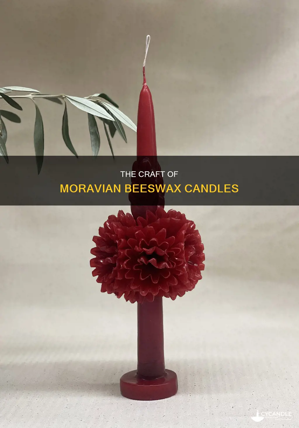 what are moravian beeswax candles made of