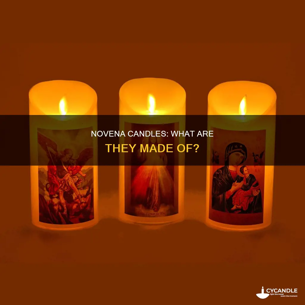 what are novena candles made of