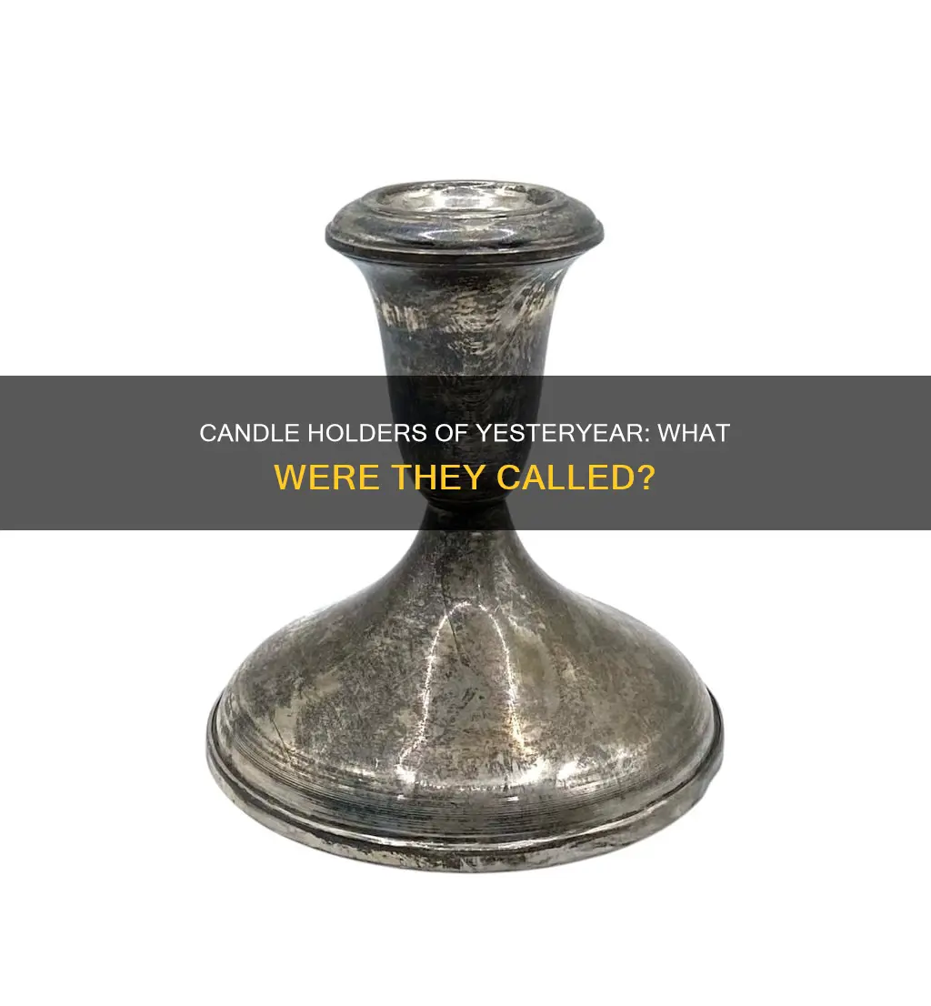 what are old candle holders called