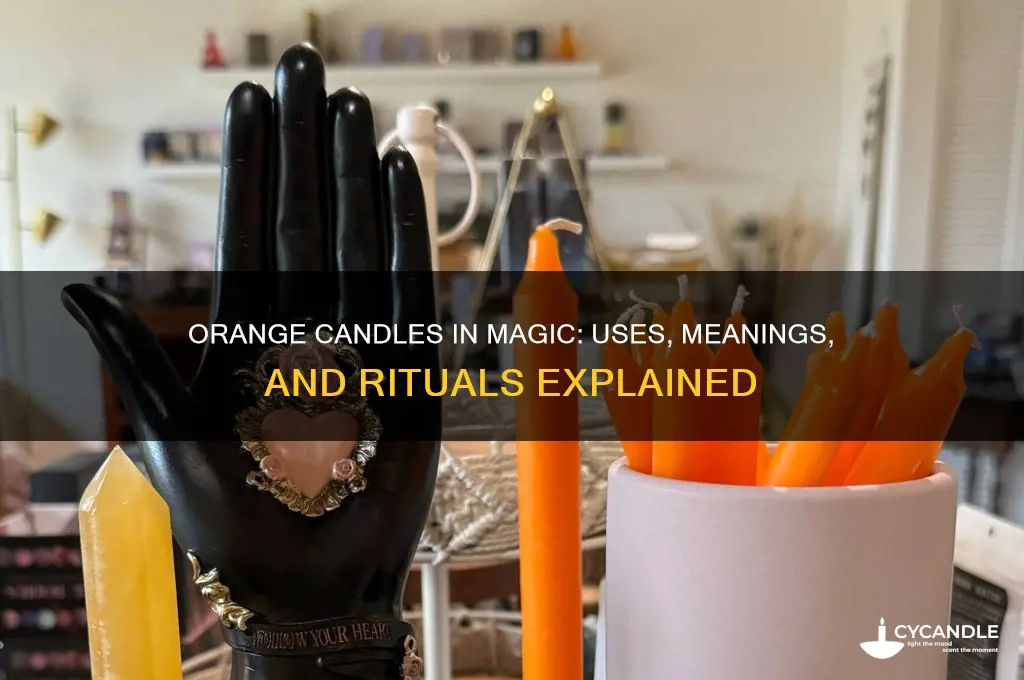 what are orange candles used for magic