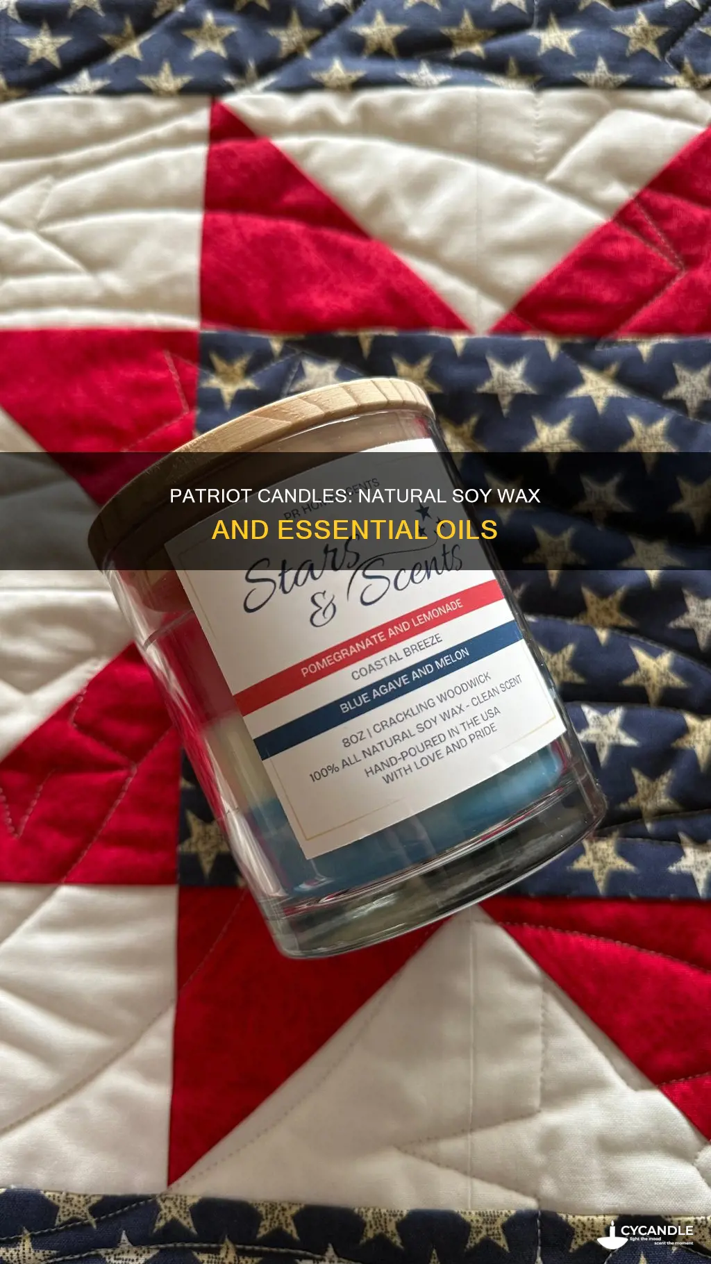 what are patriot candles made of