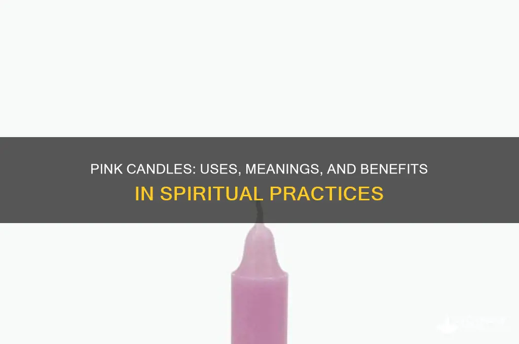 what are pink candles used for