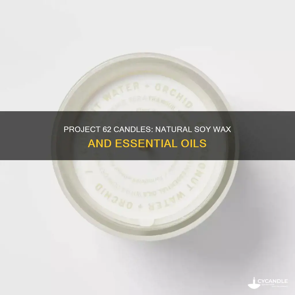 what are project 62 candles made of