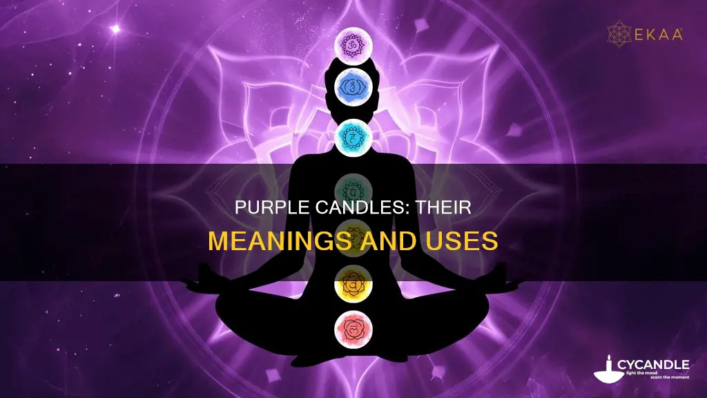 what are purple candles for