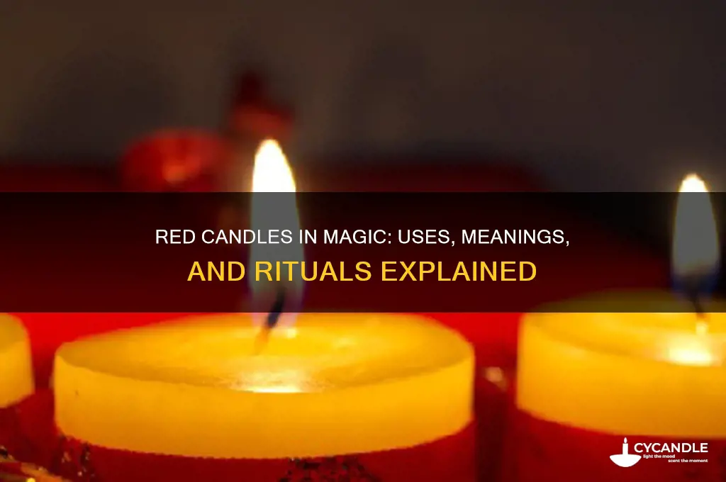 what are red candles used for in magic