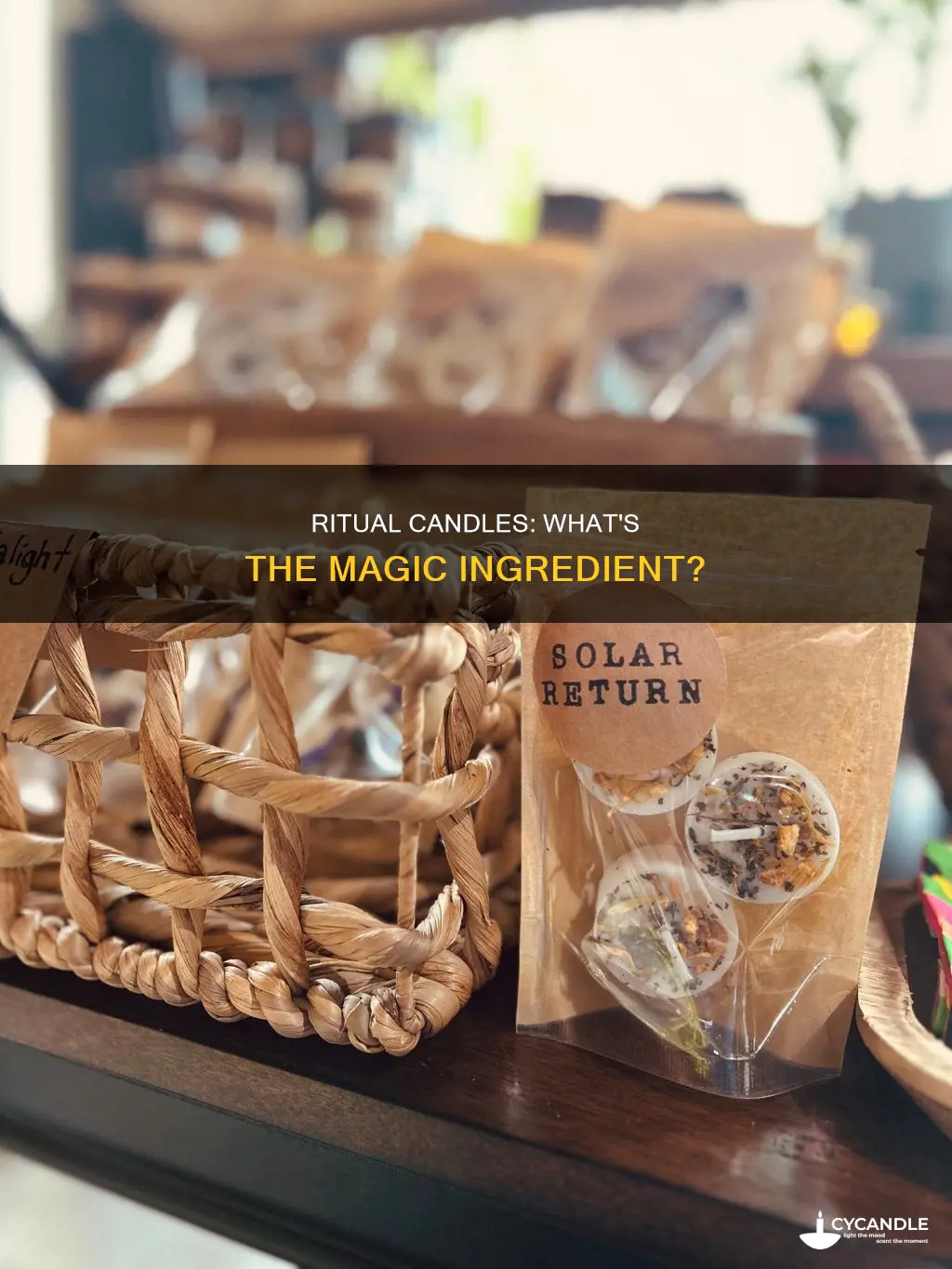 what are rituals candles made of