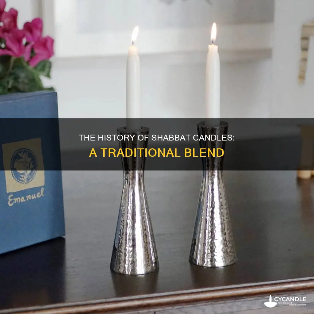 what are shabbat candles made of