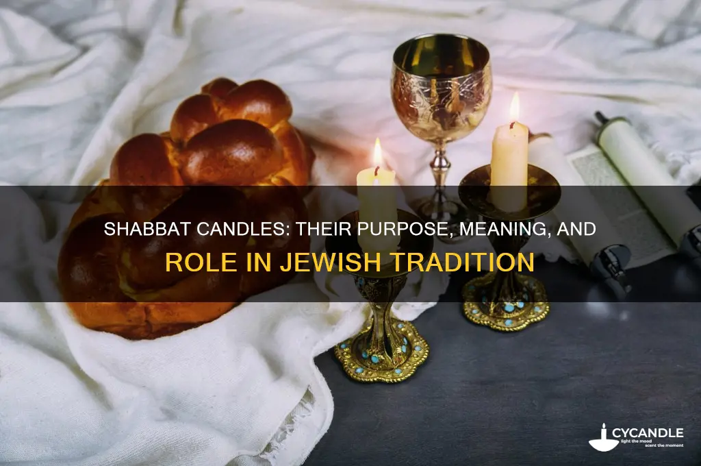 what are shabbat candles used for