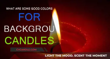 Background Candles: Choosing the Right Colors for Your Space