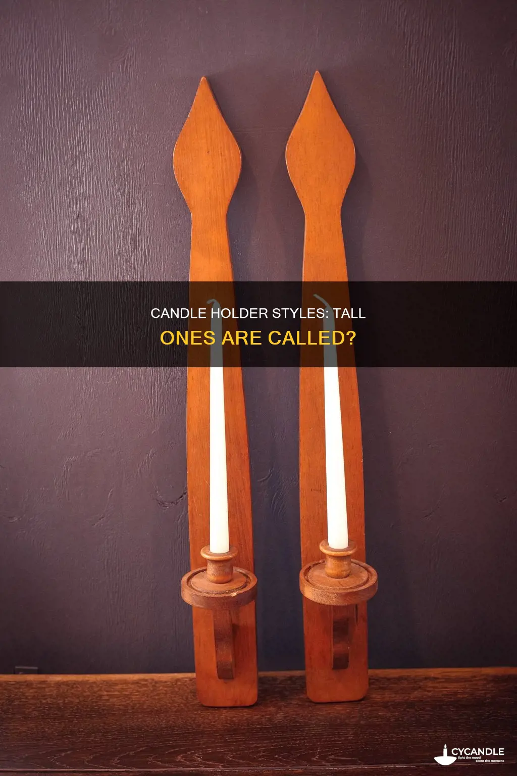 what are tall candle holders called