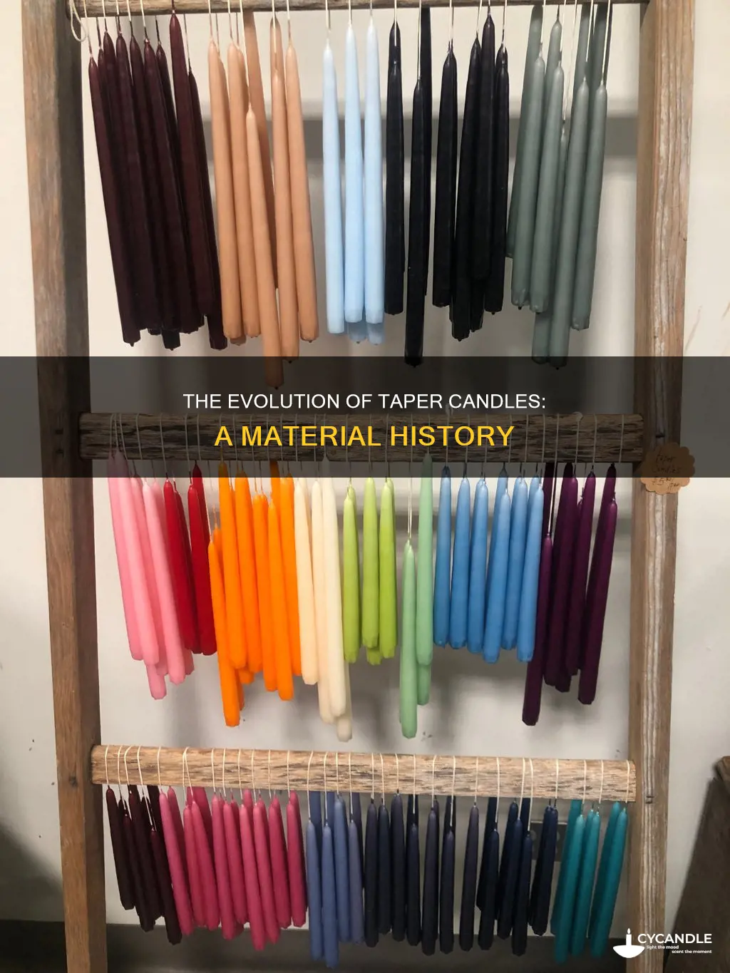 what are taper candles made of