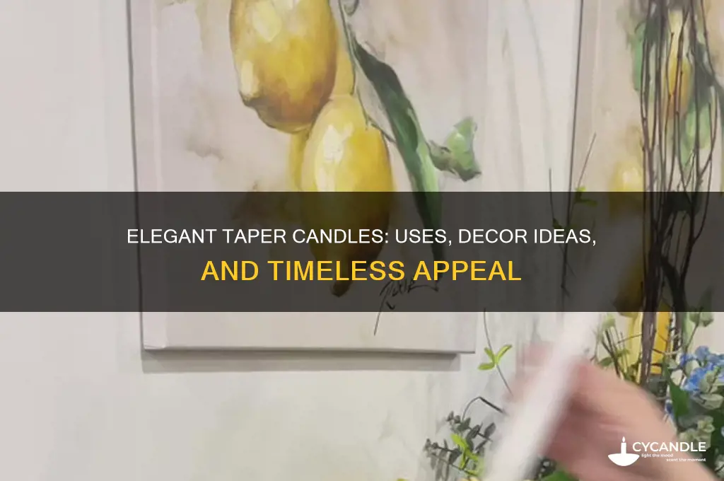what are taper candles used for