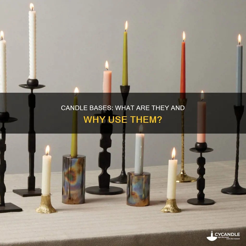 what are the bases that hold candles called