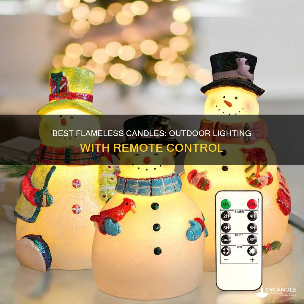 what are the best flameless candles for outside with remote